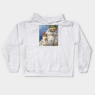 Pirates Stealing a House - Mabel Lucie Attwell, Peter Pan and Wendy Kids Hoodie